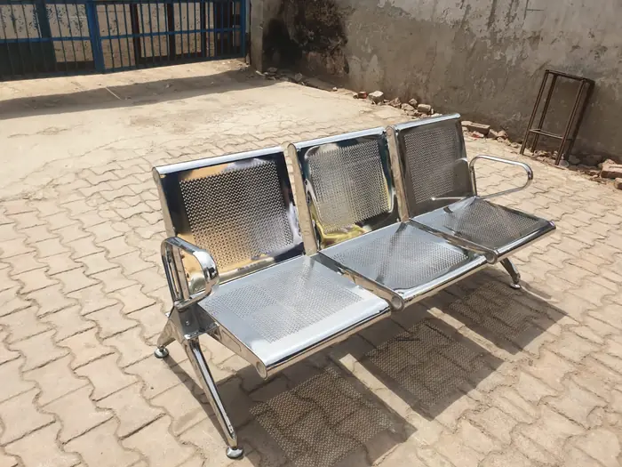 Stainless steel waiting chairs